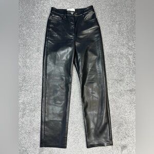 Wilfred Black Leather Pants Size 2